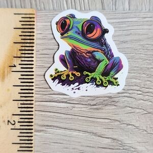 10 for $10 Funky Frog Stickers Decals Psychedelic Frogs Animal Sticker